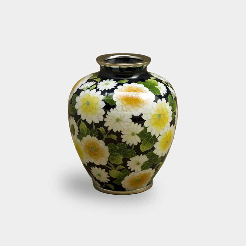 WIRED 3 BALL-SHAPED CHRYSANTHEMUM, Vase, Owari Cloisonne