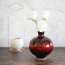 WIRELESS CLOISONNE UNIVERSE 4.5 TAMAGATA YO (RED) SINGLE-WHEEL INSERTION, Vase, Owari Cloisonne