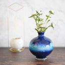 WIRELESS CLOISONNE UNIVERSE 4.5 TAMAGATA SORA (NAVY BLUE) SINGLE-WHEEL INSERTION, Vase, Owari Cloisonne