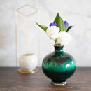 4.5玉形 水(緑) | 無線銀貼七宝【一輪挿し】