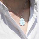 PENDANT BALL PATTERN BLUE, Necklace, Owari Cloisonne