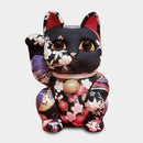 MANEKI NEKO (EXTRA LARGE) YUZEN BLACK, Beckoning Lucky Cat, Edo Art Dolls