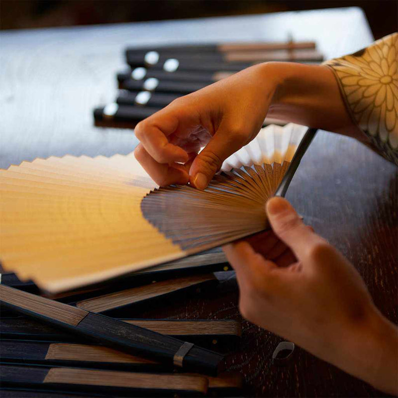 WOMEN'S PAPER FAN SPRING CHERRY BLOSSOMS [HAND FAN]