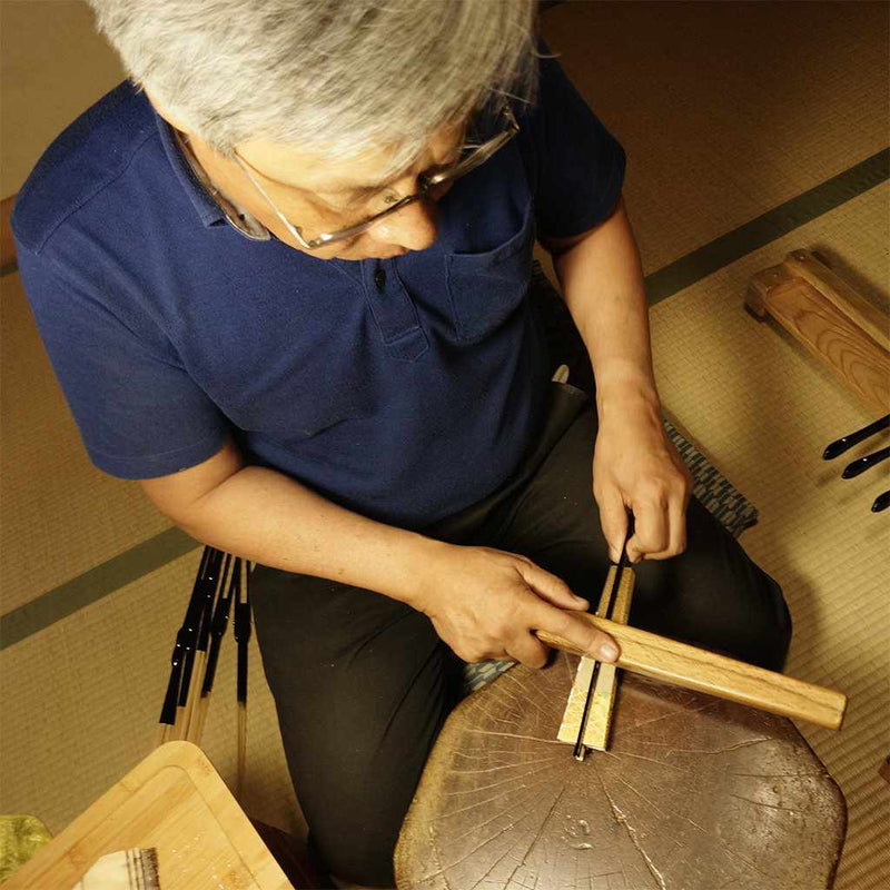 大西常商店 男物 紙扇 柿渋染 赤茶色【京扇子】