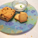  ORI-ZARA (桜) ブルー L｜西陣織【お皿】