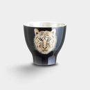 WAJIMA FINISH GUINOMI TIGER BLACK, Sake Cup, Osaka Naniwa Suzuki