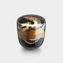 WAJIMA FINISH NATSUME RYU MAKIE, Japanese Tea Cup, Osaka Naniwa Suzuki