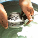 TEA SET IBUSHI THREE SETS, Japanese Tea Cup, Osaka Naniwa Suzuki