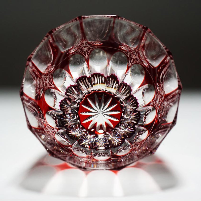 GUINOMI (RED), Sake Glass, rinzen Kiriko