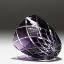 GUINOMI KIKU YARAI (PURPLE), Sake Glass, rinzen Kiriko
