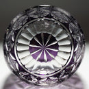 凛然 ienomiグラス 菊七宝 -kiku shippo- (紫)【切子】