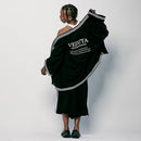 LIFE GOES OFF (BLACK) [GOWN KIMONO]