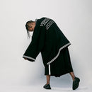 LIFE GOES OFF (BLACK) [GOWN KIMONO]