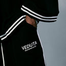 LIFE GOES OFF (BLACK) [GOWN KIMONO]