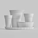 6-PIECE SET FOR LIVING ALONE MATT WHITE, Arita Ware
