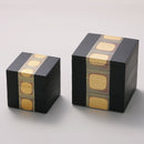 ANTIQUE FOIL Three Tiers (BLACK) JUBAKO BENTO BOX | Kanazawa Gold Leaf | HAKUICHI