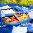 ICHIMATSU/Checkerboard Pattern Three Tiers JUBAKO BENTO BOX | Kanazawa Gold Leaf | HAKUICHI