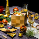 ICHIMATSU/Checkerboard Pattern Three Tiers JUBAKO BENTO BOX | Kanazawa Gold Leaf | HAKUICHI