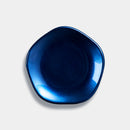 KAGA SHIKISAI Plum-Shaped Plate Deep Blue | Kanazawa Gold Leaf | HAKUICHI