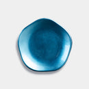 KAGA SHIKISAI Plum-Shaped Plate Water Blue | Kanazawa Gold Leaf | HAKUICHI