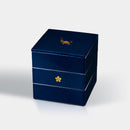 KAGA SHIKISAI  DEEP BLUE JUBAKO BENTO BOX | Kanazawa Gold Leaf | HAKUICHI