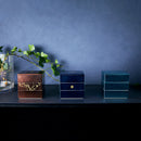 KAGA SHIKISAI  DEEP BLUE JUBAKO BENTO BOX | Kanazawa Gold Leaf | HAKUICHI