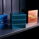 KAGA SHIKISAI WATER BLUE JUBAKO BENTO BOX | Kanazawa Gold Leaf | HAKUICHI