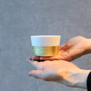 [Small Bowl] Fine Pattern CHECKERED Ceramic Bowl | Kanazawa Gold Leaf | HAKUICHI