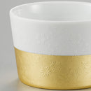 [Small Bowl] Fine Pattern ASANOHA Ceramic Bowl | Kanazawa Gold Leaf | HAKUICHI