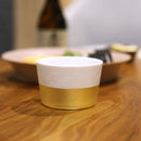 [Small Bowl] Fine Pattern ASANOHA Ceramic Bowl | Kanazawa Gold Leaf | HAKUICHI