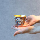 [Small Bowl] SHOZO Pattern 2.83inch Kutani Porcelain Bowl | Kanazawa Gold Leaf | HAKUICHI