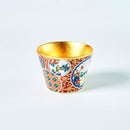 [Small Bowl] SHOZO Pattern 2.83inch Kutani Porcelain Bowl | Kanazawa Gold Leaf | HAKUICHI