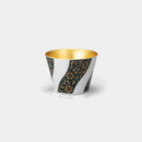 [Small Bowl] BLUE GRAIN Pattern 2.83inch Kutani Porcelain Bowl | Kanazawa Gold Leaf | HAKUICHI