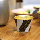 [Small Bowl] BLUE GRAIN Pattern 2.83inch Kutani Porcelain Bowl | Kanazawa Gold Leaf | HAKUICHI