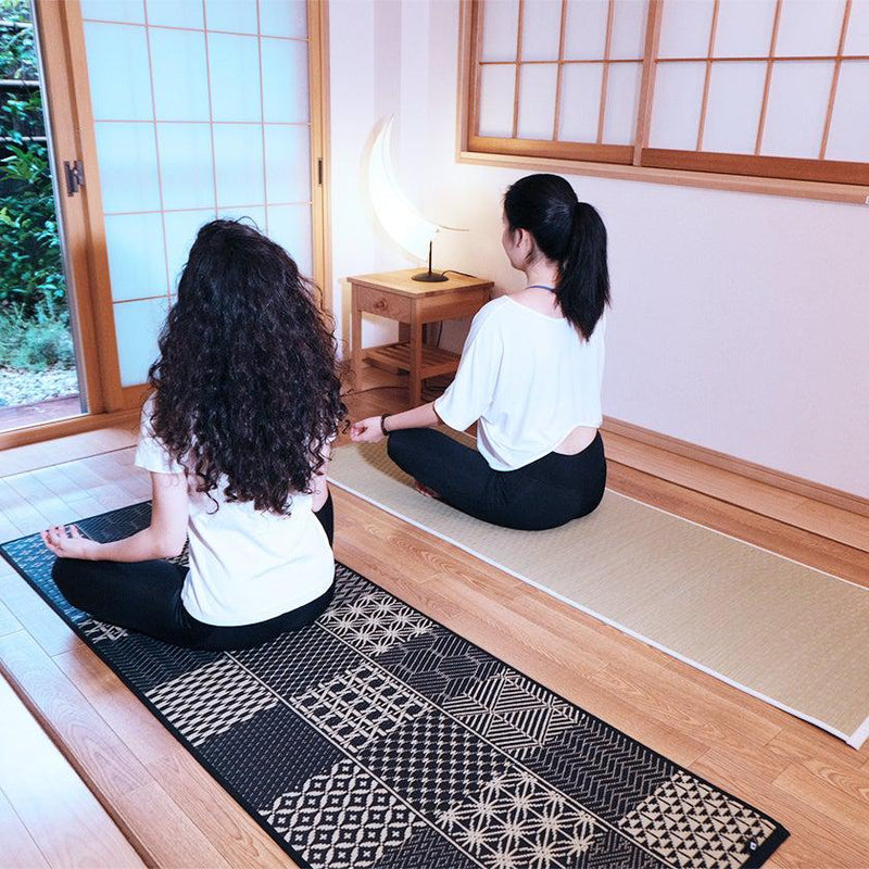 RUSH YOGA MAT TRADITIONAL JAPANESE PATTERN, Tatami, Yoga Mat