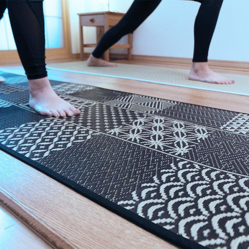 RUSH YOGA MAT TRADITIONAL JAPANESE PATTERN, Tatami, Yoga Mat