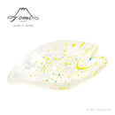 UKIYO HIRARI TAMAYA SET (SMALL BOWL & SMALL PLATE & CHOPSTICK REST), Small Dish, Edo Glass