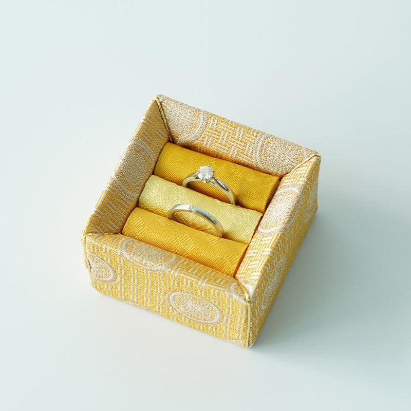 AJIRO RING CASE (YELLOW), Jewelry Case, Edo Art Dolls