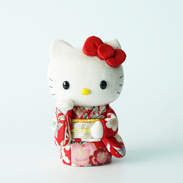HELLO KITTY (RED), Beckoning Lucky Cat, Edo Art Dolls ｜ARTISAN