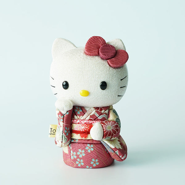 HELLO KITTY (PURPLE), Beckoning Lucky Cat, Edo Art Dolls