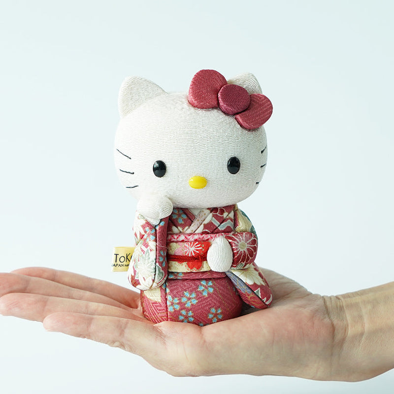 HELLO KITTY (PURPLE), Beckoning Lucky Cat, Edo Art Dolls