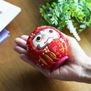 EDO DARUMA CHIRIMEN RED (S), Edo Art Dolls