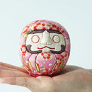 EDO DARUMA CHIRIMEN PINK (S), Edo Art Dolls
