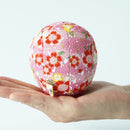 EDO DARUMA CHIRIMEN PINK (S), Edo Art Dolls