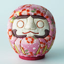 EDO DARUMA CHIRIMEN PINK (S), Edo Art Dolls