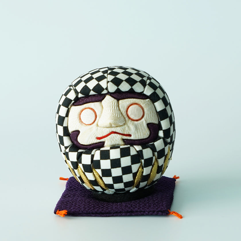 EDO DARUMA CHECKERED PATTERN (S), Edo Art Dolls ｜ARTISAN