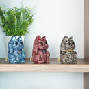 MANEKI NEKO CAMOUFLAGE (GREEN), Beckoning Lucky Cat, Edo Art Dolls