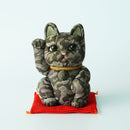 MANEKI NEKO CAMOUFLAGE (GREEN), Beckoning Lucky Cat, Edo Art Dolls
