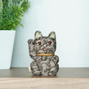 MANEKI NEKO CAMOUFLAGE (GREEN), Beckoning Lucky Cat, Edo Art Dolls
