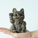 MANEKI NEKO CAMOUFLAGE (GREEN), Beckoning Lucky Cat, Edo Art Dolls